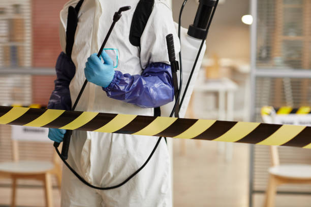 Professional Infectious Disease Decontamination technician working in Harrington Park, NJ